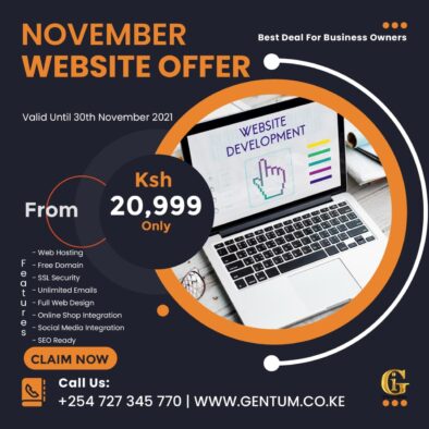 Web Design Deals For SMEs, Gentum Media Services, Digital Marketing, Web Design.